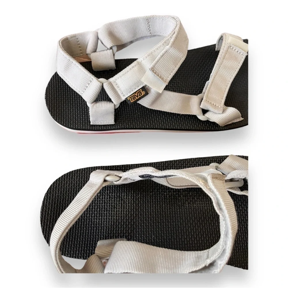 Teva Mens light Grey Original Universal Sport Adjustable Sandals Size 13